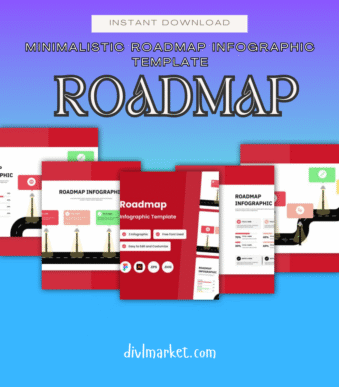 Minimalistic Roadmap Infographic Template Editable in Figma, Illustrator, EPS & SVG Instant Download2